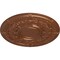 Ekena Millwork Dauphine Ceiling Medallion (Fits Canopies up to 13 1/4"), 33 7/8"OD x 1 3/8"P, Polished Copper CM33DAPOS - alternate 4
